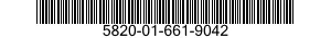 5820-01-661-9042 RECEIVER-TRANSMITTER,RADIO 5820016619042 016619042