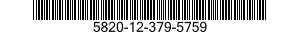 5820-12-379-5759 RECEIVER-TRANSMITTER,RADIO 5820123795759 123795759