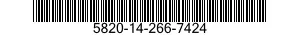 5820-14-266-7424  5820142667424 142667424
