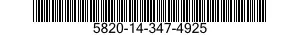 5820-14-347-4925  5820143474925 143474925