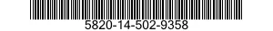 5820-14-502-9358 RECEIVER-TRANSMITTER SET,RADIO 5820145029358 145029358