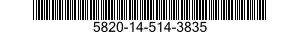 5820-14-514-3835 TRANSMITTING SET,RADIO 5820145143835 145143835