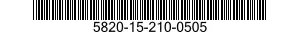 5820-15-210-0505 CENTRALE SUONO 5820152100505 152100505