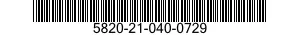 5820-21-040-0729  5820210400729 210400729