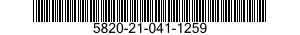 5820-21-041-1259  5820210411259 210411259