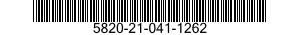 5820-21-041-1262  5820210411262 210411262