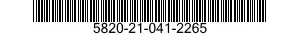 5820-21-041-2265  5820210412265 210412265