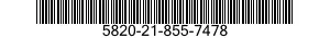 5820-21-855-7478  5820218557478 218557478