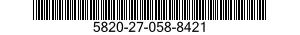 5820-27-058-8421 RECEIVER-TRANSMITTER,RADIO 5820270588421 270588421