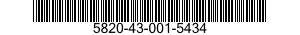 5820-43-001-5434 RECEIVER,RADIO 5820430015434 430015434