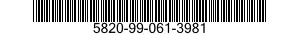 5820-99-061-3981 RECEIVER-TRANSMITTER,RADIO 5820990613981 990613981