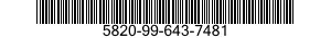 5820-99-643-7481  5820996437481 996437481