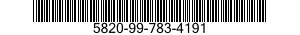 5820-99-783-4191  5820997834191 997834191