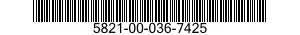 5821-00-036-7425  5821000367425 000367425