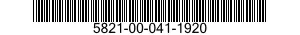 5821-00-041-1920  5821000411920 000411920