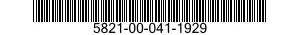 5821-00-041-1929  5821000411929 000411929