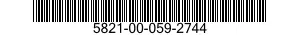 5821-00-059-2744  5821000592744 000592744