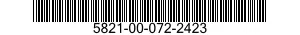 5821-00-072-2423  5821000722423 000722423