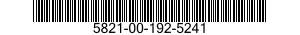 5821-00-192-5241 BENCH SET 5821001925241 001925241
