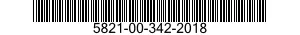5821-00-342-2018  5821003422018 003422018