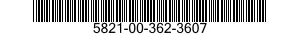 5821-00-362-3607  5821003623607 003623607