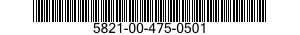 5821-00-475-0501  5821004750501 004750501