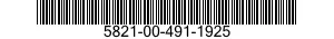 5821-00-491-1925  5821004911925 004911925