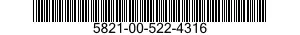 5821-00-522-4316  5821005224316 005224316