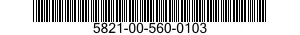 5821-00-560-0103  5821005600103 005600103
