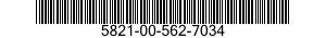 5821-00-562-7034  5821005627034 005627034