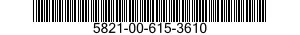 5821-00-615-3610  5821006153610 006153610