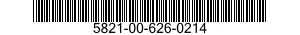 5821-00-626-0214  5821006260214 006260214