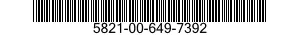 5821-00-649-7392  5821006497392 006497392