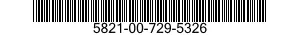 5821-00-729-5326  5821007295326 007295326