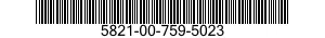 5821-00-759-5023  5821007595023 007595023