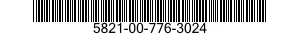 5821-00-776-3024  5821007763024 007763024