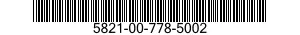 5821-00-778-5002  5821007785002 007785002