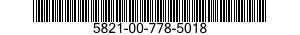 5821-00-778-5018  5821007785018 007785018