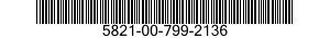 5821-00-799-2136  5821007992136 007992136