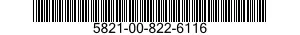 5821-00-822-6116  5821008226116 008226116