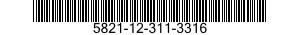 5821-12-311-3316 MOUNTING BASE,ELECTRICAL EQUIPMENT 5821123113316 123113316