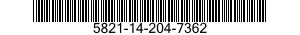 5821-14-204-7362  5821142047362 142047362