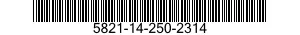 5821-14-250-2314 SPRING,HELICAL,TORSION 5821142502314 142502314
