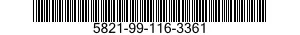 5821-99-116-3361  5821991163361 991163361
