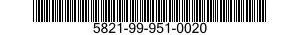 5821-99-951-0020  5821999510020 999510020