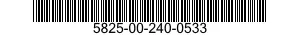 5825-00-240-0533  5825002400533 002400533