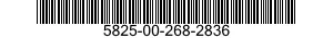 5825-00-268-2836  5825002682836 002682836
