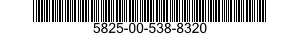 5825-00-538-8320  5825005388320 005388320