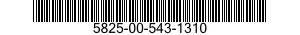 5825-00-543-1310  5825005431310 005431310