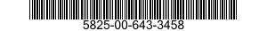 5825-00-643-3458  5825006433458 006433458